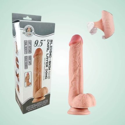 Pênis Super Realístico com Dupla Camada 9.5 - Tamanho 24,0 X 4,8cm - SI